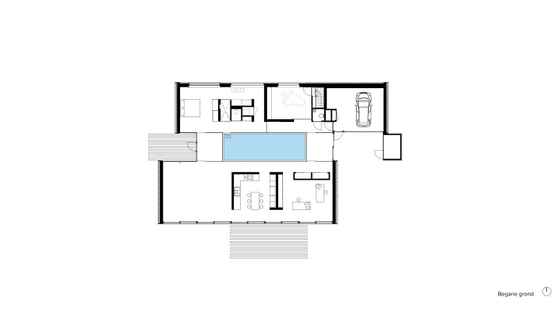 9907 Villa Deys plattegronden web Begane grond