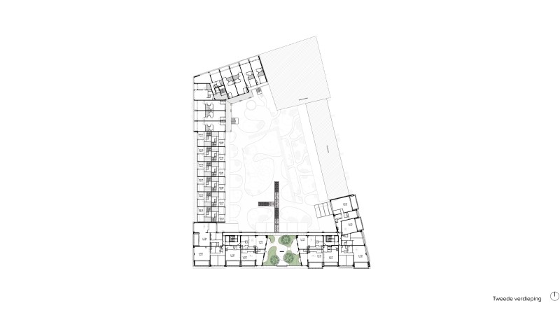 1919 Lloyd Yard plattegronden 2e verdieping web