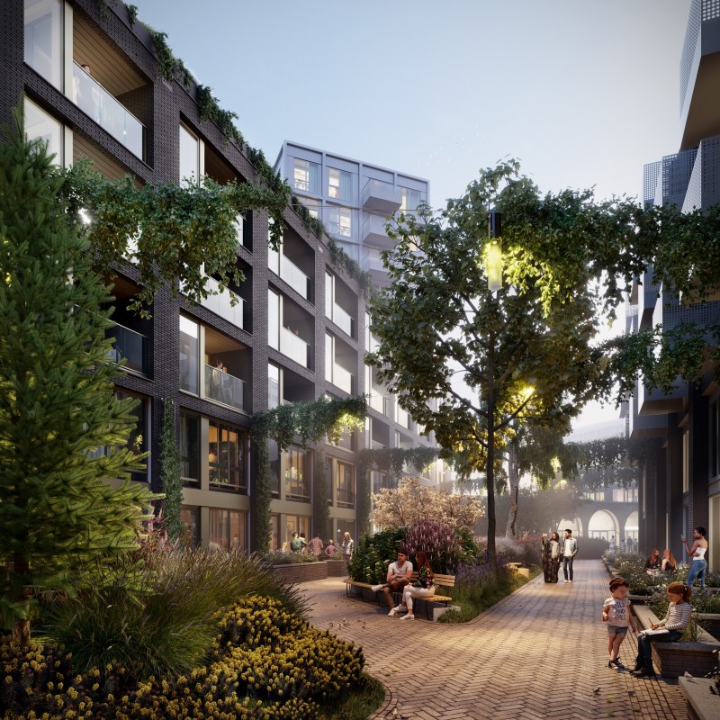 1825 AP C7 Render woonerf HQ square 2