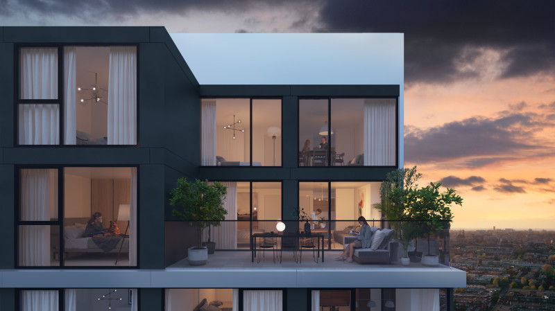 20220421 1420 Waldorp Four Outside Inside 004 Paul de Ruiter Architects