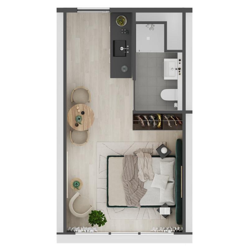 20220427 1420 Waldorp Four 008 plan D1a Paul de Ruiter Architects