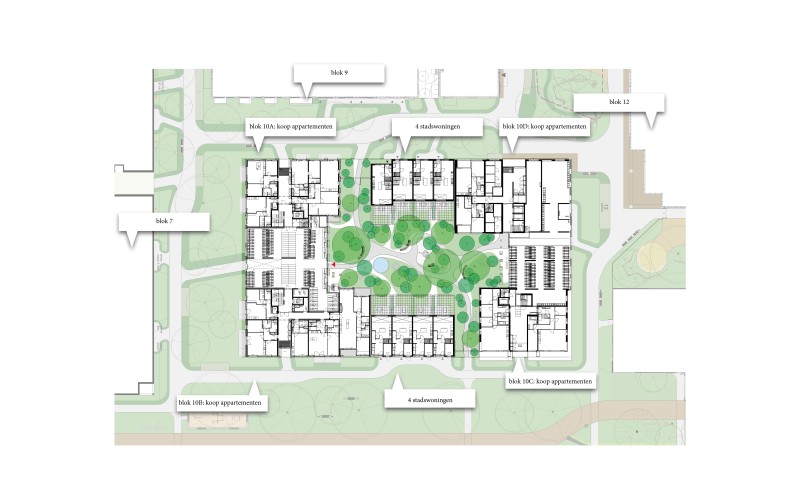 Blok 10 Situatie Zecc Paul de Ruiter Architects en Levs