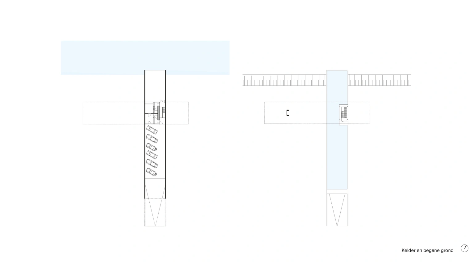 0610 Villa Kogelhof plattegronden web Kelder en begane grond