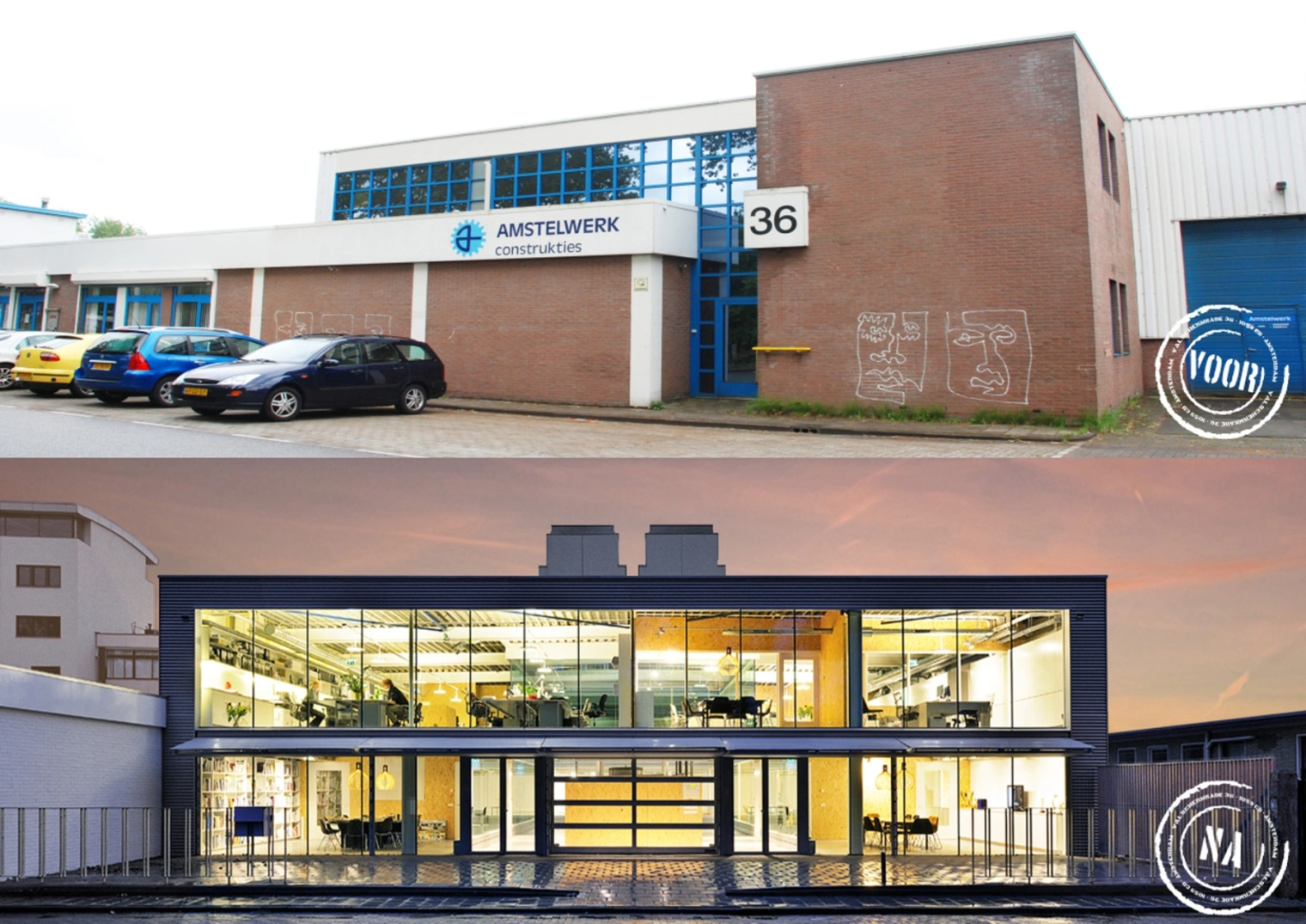 0709 Valscherm voor en na