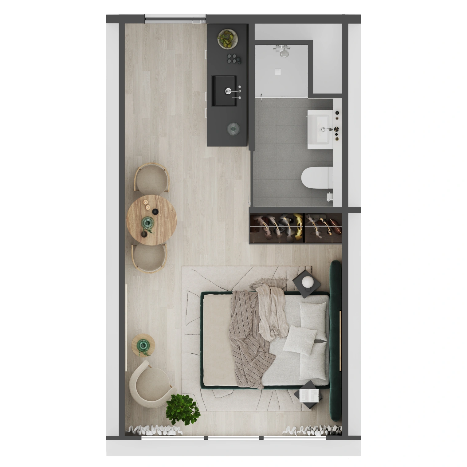 20220427 1420 Waldorp Four 008 plan D1a Paul de Ruiter Architects