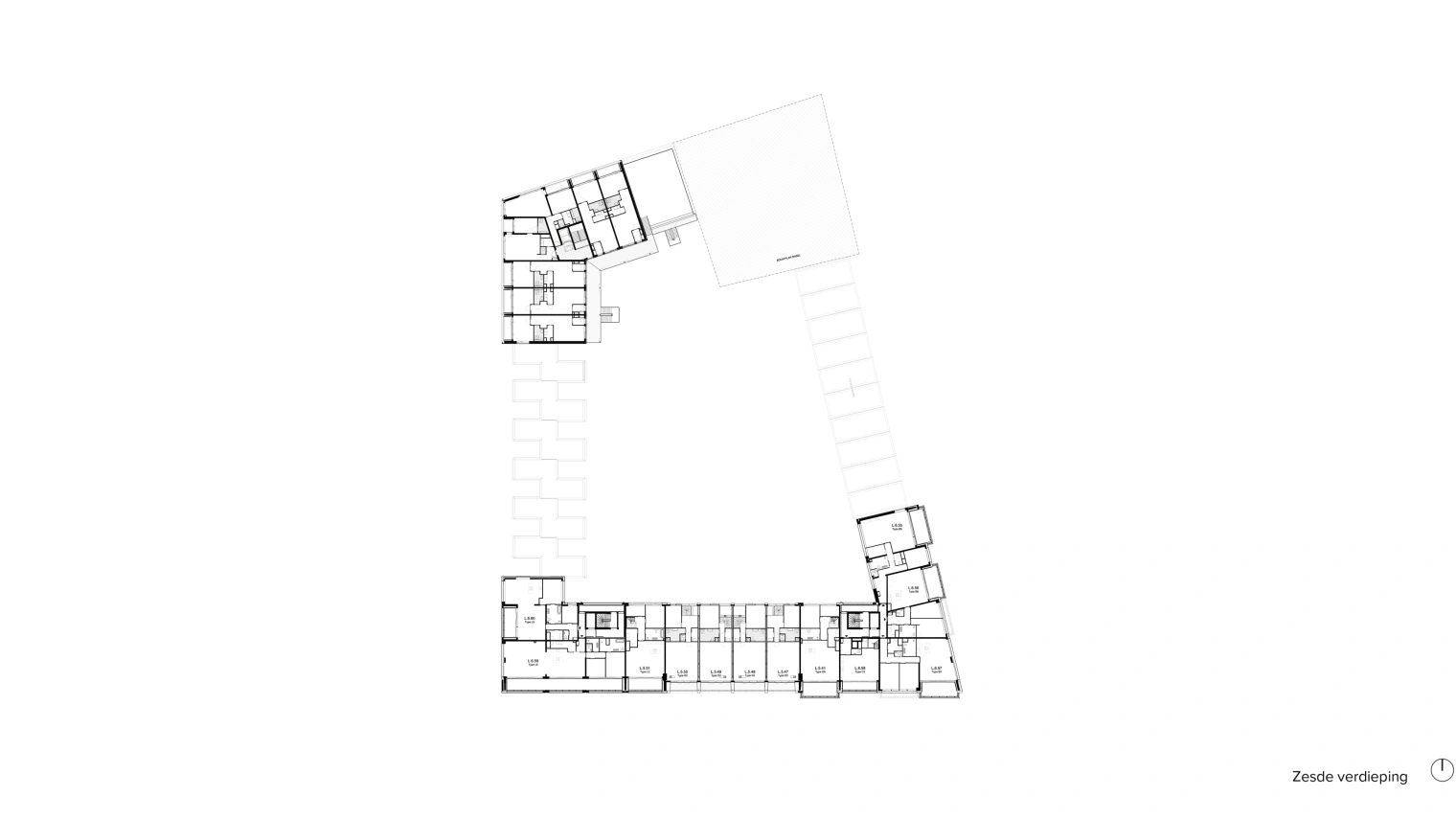 1919 Lloyd Yard plattegronden 6e verdieping web