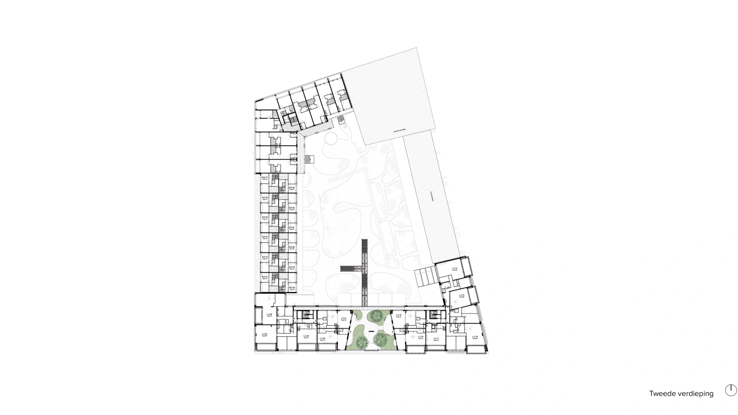 1919 Lloyd Yard plattegronden 2e verdieping web