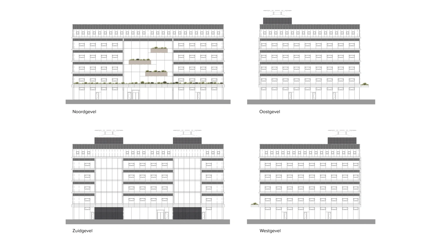 1930 Langeveld Building gevelaanzichten web
