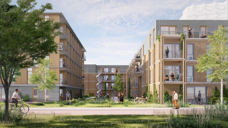 2226 Trudo VB Terrein Render gevels straat Paul de Ruiter Architects