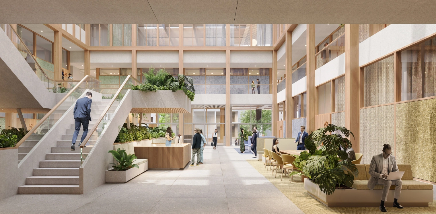 2237 Gerechtsgebouw Almelo Render Atrium II Paul de Ruiter Architects en i29 i29